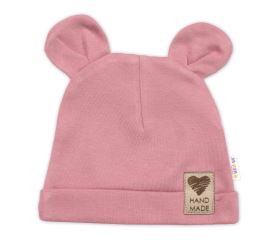 Zavinovací body dl.rukáv, tepláčky a čepička Little Bear, Baby Nellys, pudrová/smetana (3)