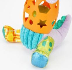 Bali Bazoo Plyšová hračka s chrastítkem - Dinosaurus Bendy, lila (1)