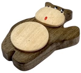 2Kids Toys Dřevěná magnetka velká Hroch (3)