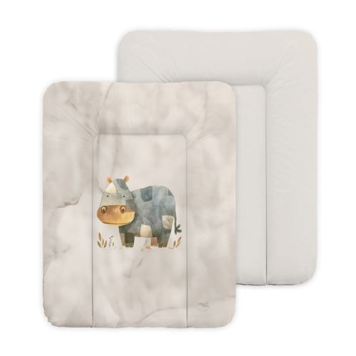 Měkká přebalovací podložka 50×70 cm Basic – na komodu pro miminko - Hroch