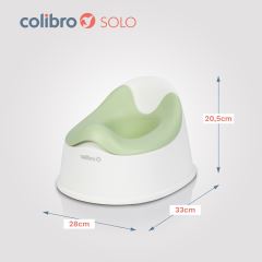 Dětský nočník, ergonomický Solo cool – zelený, bílý (1)