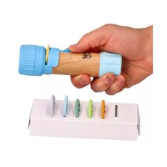 Dětská svítilna s projektorem Adam Toys – 48 obrázků, 6 disků, modrá, 3+ (2)
