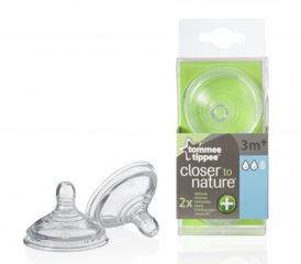 Silikonové savičky Tommee Tippee 3m+ antikoliková