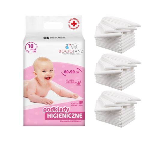 Výhodné balení - Přebalovací podložky, jednorázove, 3x10ks, 60x90cm (4)