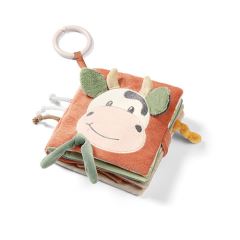 Senzorická látková knížka Cow Bingo pro miminka