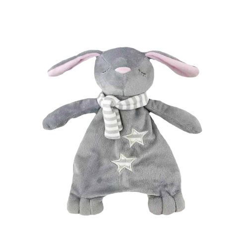 Mazlík, hračka, přítulníček pro miminko Králíček,  šedý