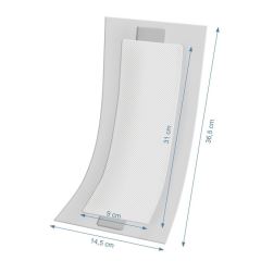 Poporodní savé vložky Akuku, 10 ks – 14,5×36,5 cm (3)