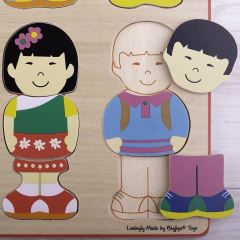 Bigjigs Toys Vkládací puzzle kamarádi (1)