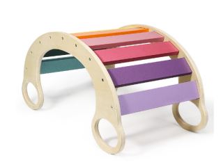Montessori houpačka, dětská - duhová (1)