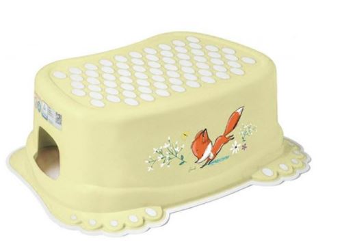 Tega Baby Stolička, schůdek s protiskluzovou funkcí Liška, žlutý