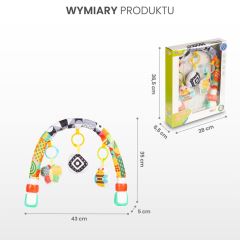Edukační hrazdička na kočárek - barevná (596490)
