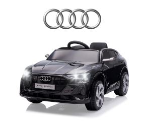 Elektrické autíčko Audi E-Tron Sportback 12V s dálkovým ovládáním a LED, černé (1)