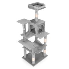 Velké škrabadlo pro kočku 146 cm - šedé (4)