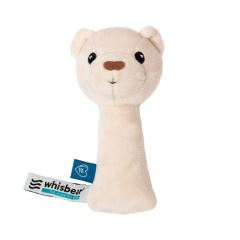 Chrastítko medvídek Julian Whisbear – první hračka