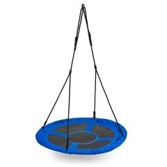 Zahradní houpačka pro děti čapí hnízdo 100 cm  - černá, modrá (2)