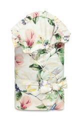 Zavinovačka pro miminko s volánkem 75x75cm, Magnolie