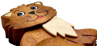 2Kids Toys Dřevěná magnetka velká Kočka (3)
