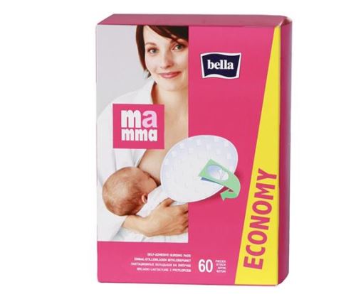 Prsní, absorbční vložky jednorázové Bella Mamma 60ks v balení