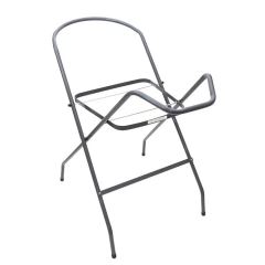 Stojan na vaničku, 102 cm kovový skládací protiskluzový, grafit