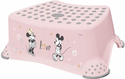 Stolička, schůdek s protiskluzovou funkcí - Minnie Mouse, růžový