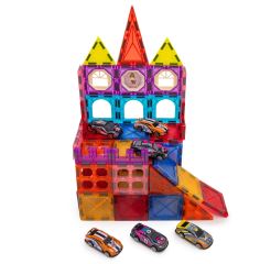 Magnetická 3D stavebnice Cars 66ks s autíčkama (7)