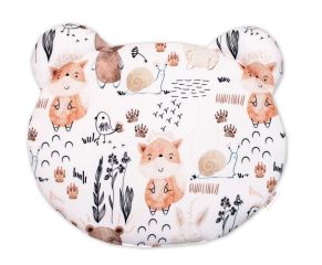 Sada do postýlky, bambusová 2D - dečka + polštářek, Bamboo Happy Animals, bílá (3)