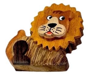 2Kids Toys Dřevěná magnetka velká Lev (3)