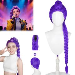 Dětská paruka Demon Hunters K-pop Rumi fialová (4)