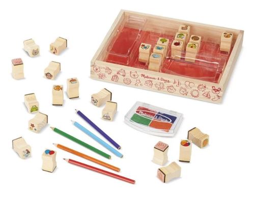 Dřevěná razítka v krabici Melissa&Doug -  Top Series