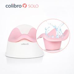 Dětský nočník, ergonomický Solo cool – růžový, bílý