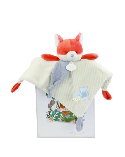 Doudou Dárková sada Plyšový muchláček liška Romarin 27 cm