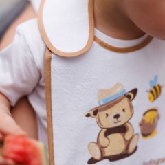 Froté bryndáček s podšívkou, nepromovaký, béžový, BabyOno (4)