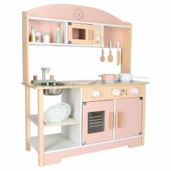 Dětská dřevěná kuchyňka Modern Classic 82 cm – růžová