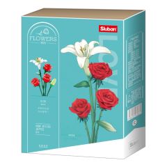 Sluban Flowers M38-B1121B Růže s Lilií (1)