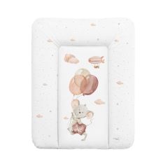 Měkká přebalovací podložka 50×70 cm Basic – na komodu pro miminko - Myška a balónky