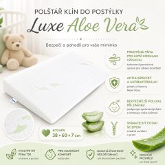 Sada - polštář, klín do postýlky + polohovací klín do kočárku ALOE (7)