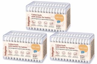 Výhodná sada 3x Hygienické tyčinky pro miminka, 60 ks