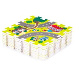 Pěnové puzzle, podložka - Město, 9 dílů (4)