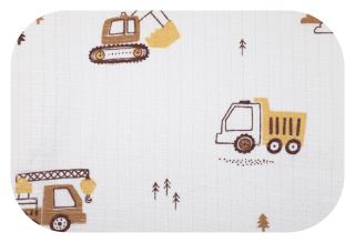 Tetrová plenka 70×80 cm Basic, 100% bavlna,  Nákladní auta - béžové - 1ks (1)