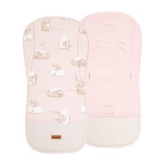 Letní vložka do sportovního kočárku 3D, oboustranná mušelínová vložka, Bear and Rabbit