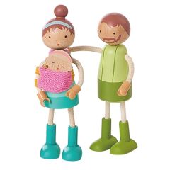 2Kids Toys Sada nábytku s rodinou 5 v 1 (1)