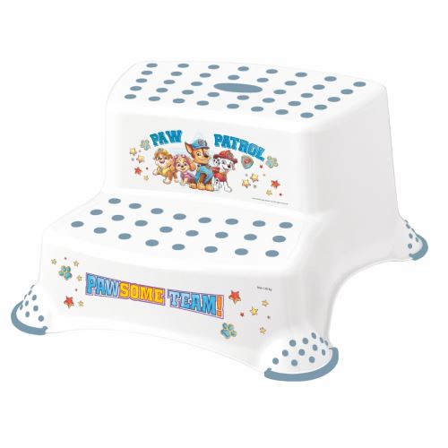 Stolička - schůdky s protiskluzovou funkcí - Paw Patrol, bílá/modrá