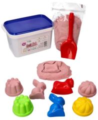 Kinetický písek - pudrový - 2kg + mix formiček zdarma (1)