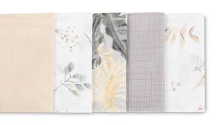 Tetra pleny Basic 70×80 cm Floral grey - sada 5 ks, 100% bavlna (1)
