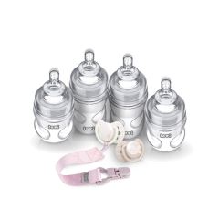 LOVI Baby Shower Girl Sada pro novorozence 0m+ | Lahvičky, dudlíky a výbavička pro miminko