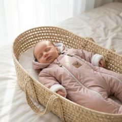 Z&Z Kojenecká kombinéza s bavlněnou podšívkou, starorůžová (3)