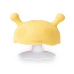 Silikonové kousátko Mushroom Go Bananas – Mombella - žluté