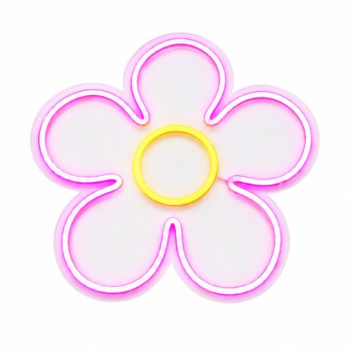 LED Neon lampička USB do dětského pokoje - Květ
