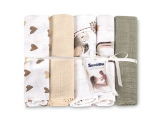 Tetra pleny Basic 70×80 cm Mouse beige - sada 5 ks, 100% bavlna