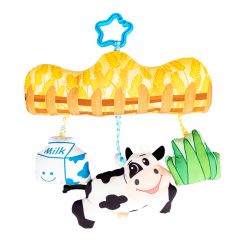 BALIBAZOO Senzorický závěsný přívěsek Farma – zvonek, chrastítko, píšťalka (1)